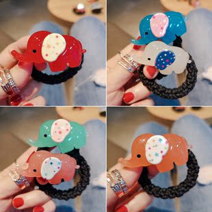 韩国进口AZNAVOUR/AZ发饰可爱糖果多巴胺小象大象发圈皮筋发绳