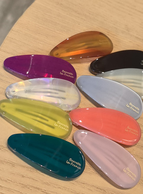 aidemoli韩国进口发饰胖嘟嘟水滴三角发夹BB夹边夹多色入