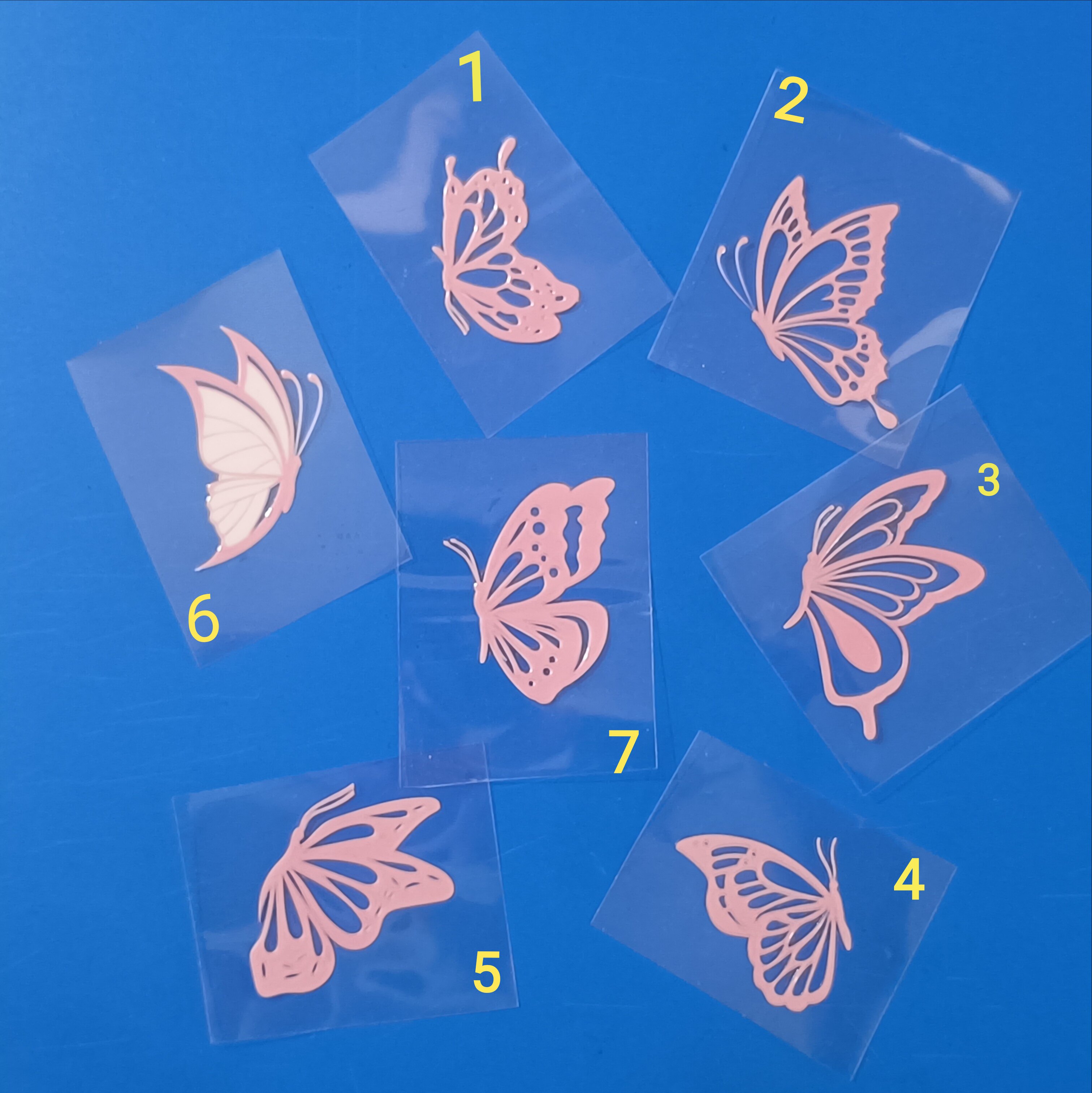 划痕贴蝴蝶卡通汽车摩托车头盔贴个性遮挡车身车窗装饰贴反光防水