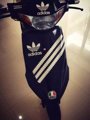 摩托车电动车 小龟 改装 三叶草 反光防水贴 车贴纸 整车贴 套贴