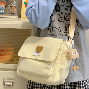 小学生高颜值补习包女孩可爱儿童单肩背包补课手提袋初中生斜挎包