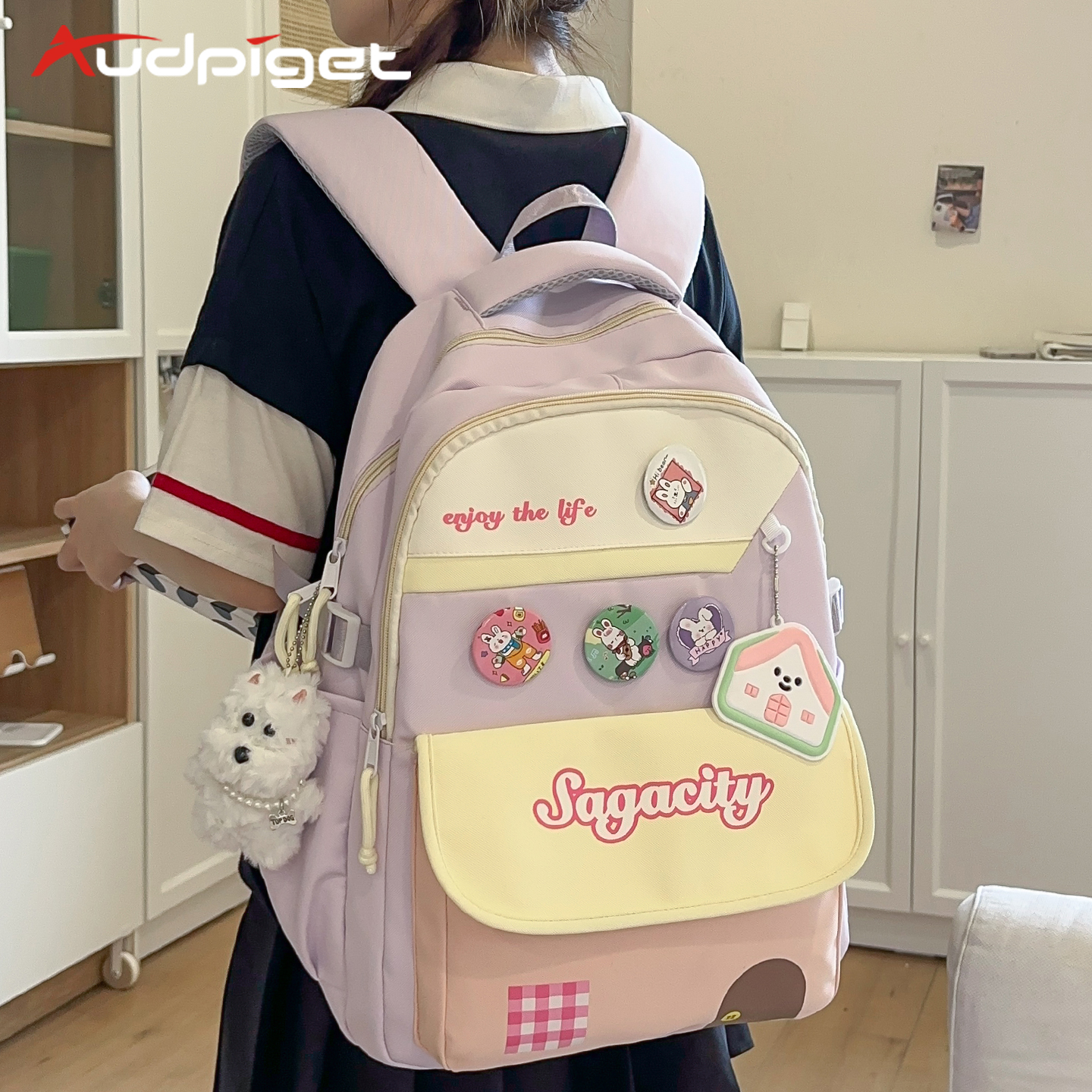 书包女小学生三到六年级少女大容量背包儿童出游包外出研学双肩包