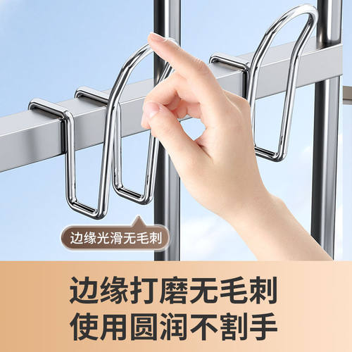 不锈钢晒鞋挂钩防盗窗护栏杆窗外多功能阳台窗台室外晾晒鞋架新品