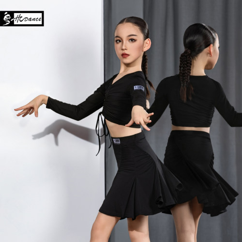 拉丁舞服上衣包臀半身裙练功服