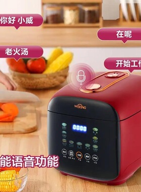 Weking/威王 VK-613A 语音智能多功能家用0涂层304不锈钢内胆低糖