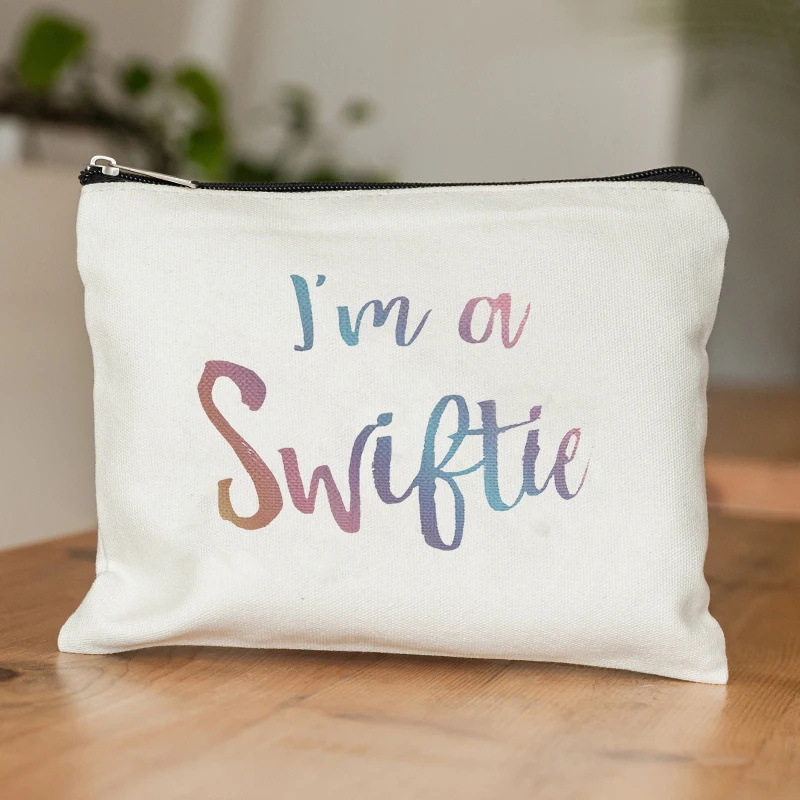 跨境爆款Taylor Music Swift专辑印花帆布化妆包女士零钱包铅笔袋,箱包皮具/热销女包/男包,手拿包,淘宝优惠券,粉丝福利购,淘宝优惠卷