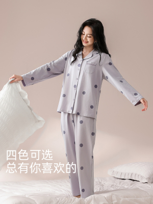 绮瑞女款纯棉甜美圆点家居服