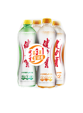 【天猫U先】健力宝银系列橙蜜柠蜜味560ml*4瓶运动碳酸饮料3+1