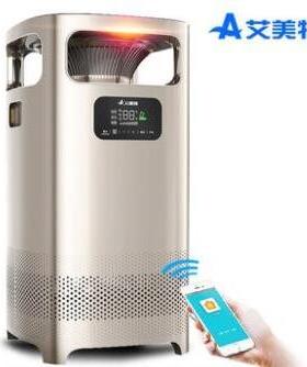 艾美特HPA28159RC-WT空气净化器取暖器暖风机二合一电暖器