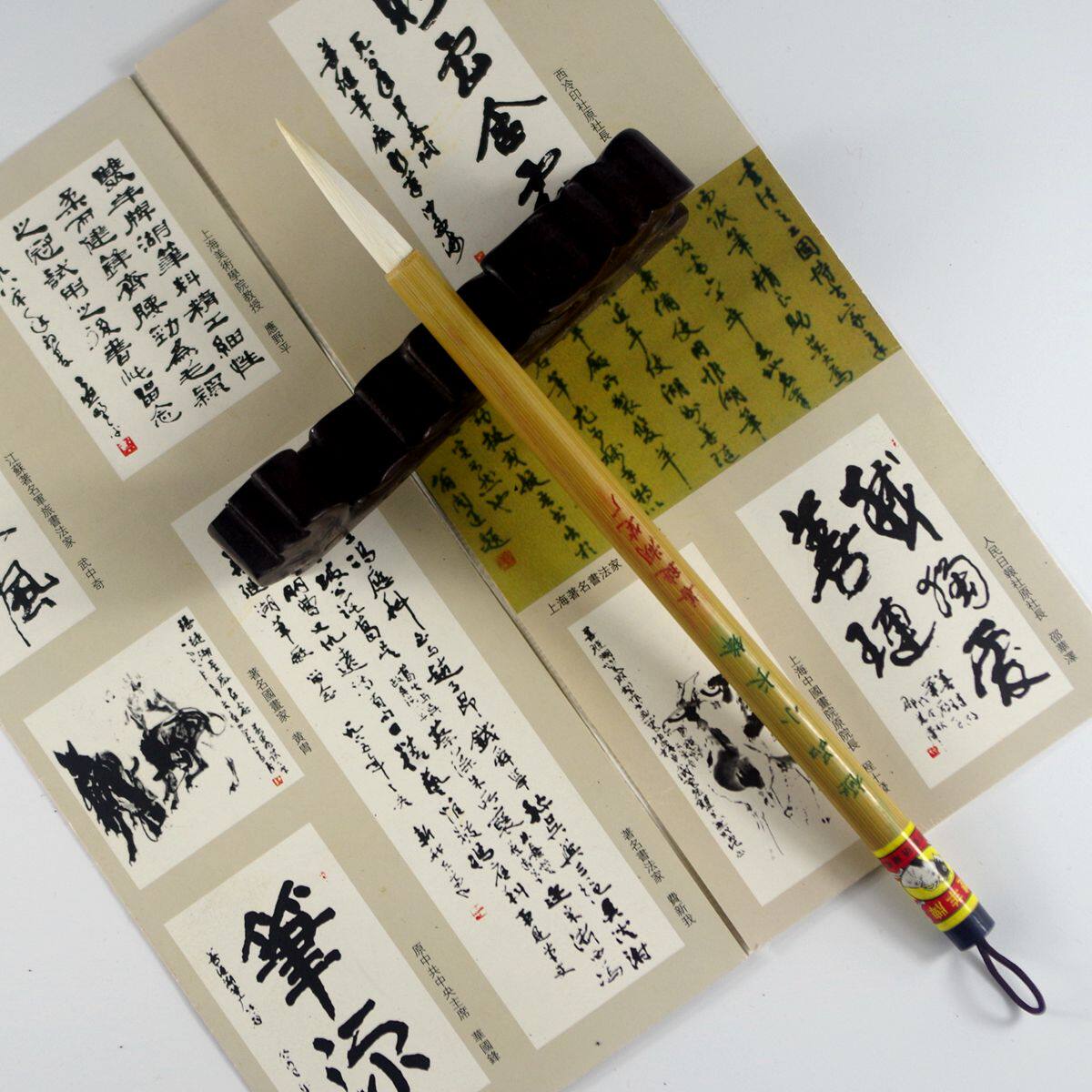 正品双羊牌善琏湖笔厂 小长锋 湖州软毛笔文房四宝书法国画纯羊毫