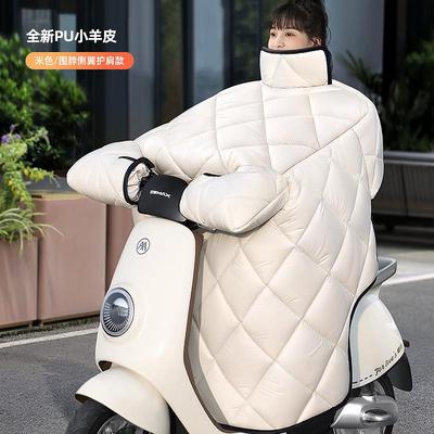 电瓶车挡风被冬季加绒加厚特厚加大防水电动自行车摩托车保暖棉被