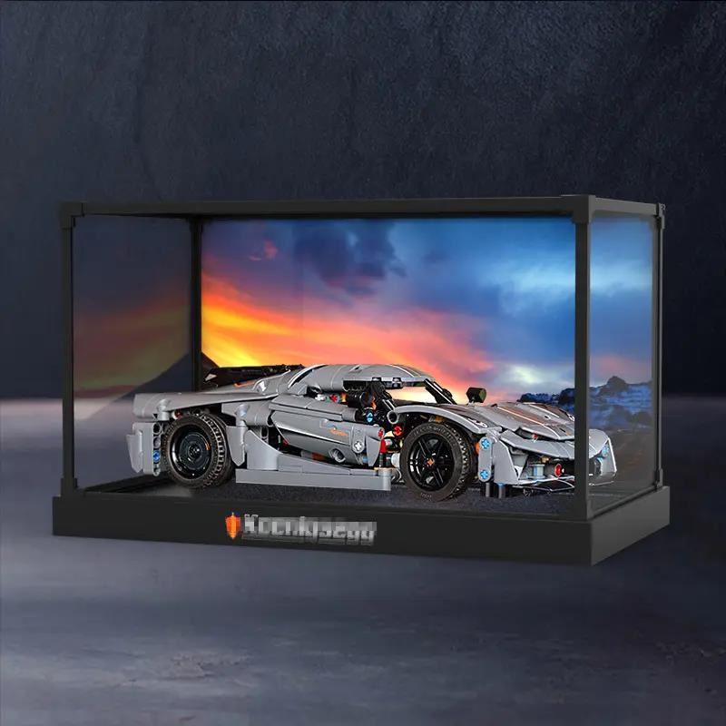 适用42173柯尼塞格赛车跑车Jesko Absolot亚克力合金框收纳盒