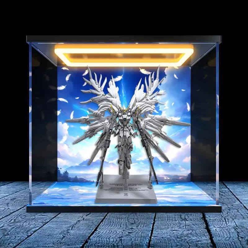 亚克力回型灯展示盒适用 白雪姬 日版 万代 飞翼零式改 天使高达