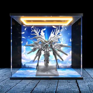 亚克力回型灯展示盒适用 白雪姬 日版 万代 飞翼零式改 天使高达