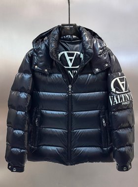 欧货时尚经典加厚男士羽绒服25冬季新款可脱卸帽亮面高端保暖外套