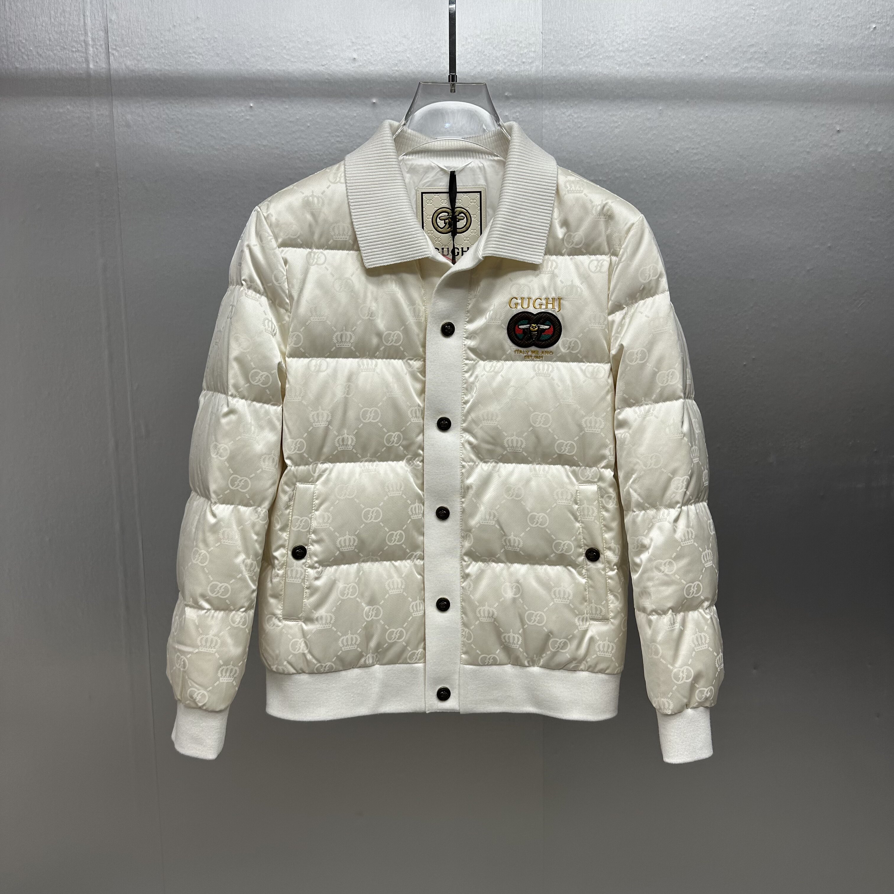 2025秋冬新款男士商务休闲翻领羽绒服夹克修身保暖外套男款88241