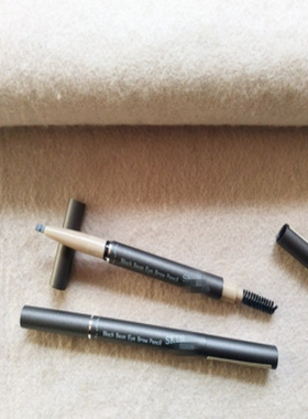 韩国柜49~思qin@fu黑豆双头自动眉笔 防止眉毛脱落防水防汗防晕染