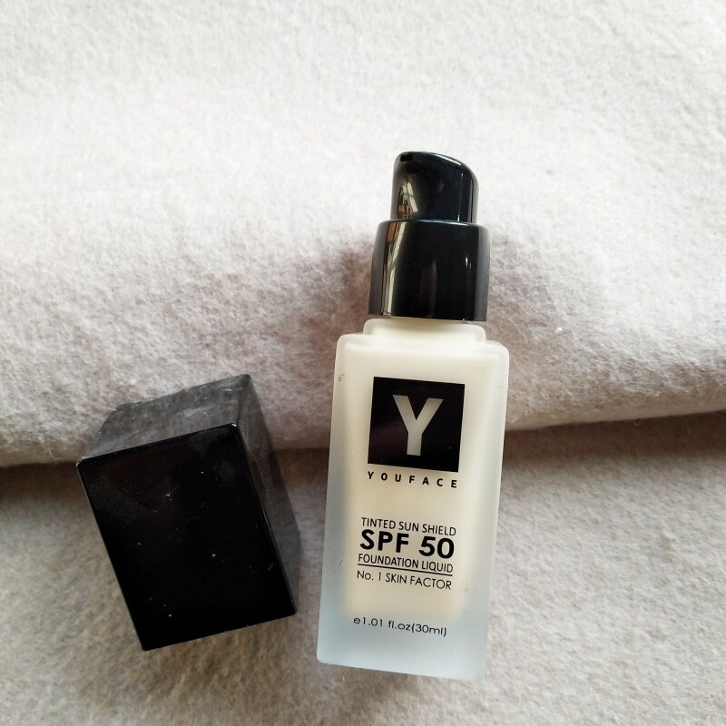 出口美国 无香型~Y spf50防晒亢老水粉底液30ml持久水润遮瑕粉底