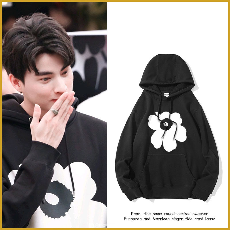 泰剧tharntype与爱同居mewgulf同款情侣宽松加绒卫衣男女连帽衫