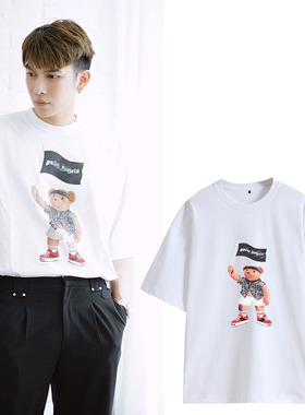 mewgulf缪糕缪苏帕杂志同款宽松纯棉圆领2021夏装男女短袖T恤潮