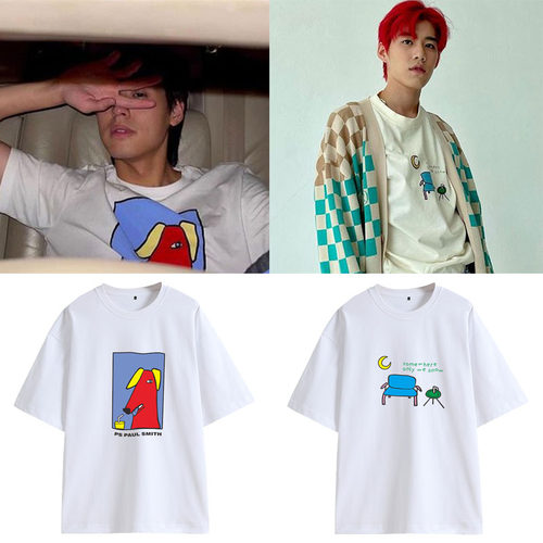 以你的爱诠释我的心BKPP周边PP同款圆领休闲创意宽松短袖T恤上衣