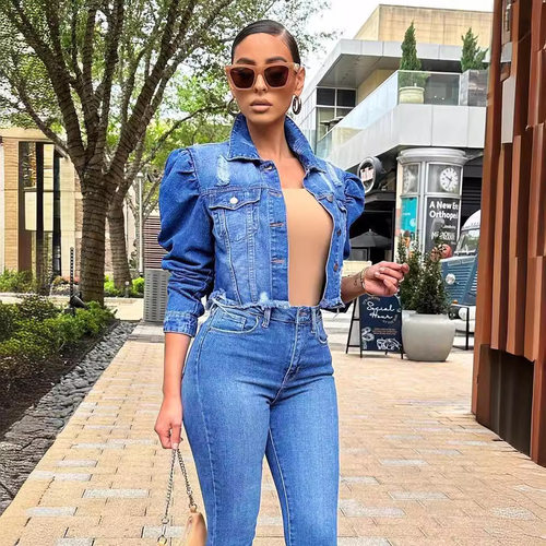 女外套 spring Cowboy jacket Europe America women Shorts coat