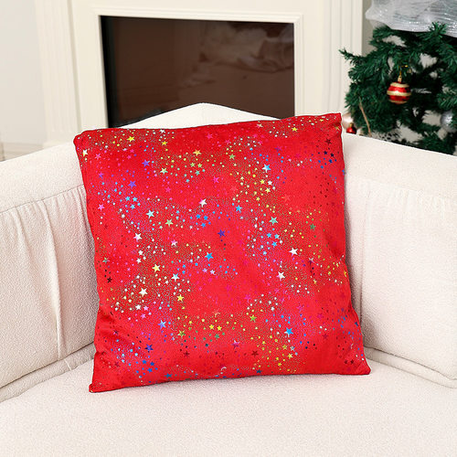 Christmas decoration snowflake Santa Claus sofa pillow cover