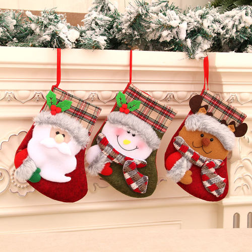 Christmas Tree ornament Socks Decorations Gift Bags 圣诞挂袜