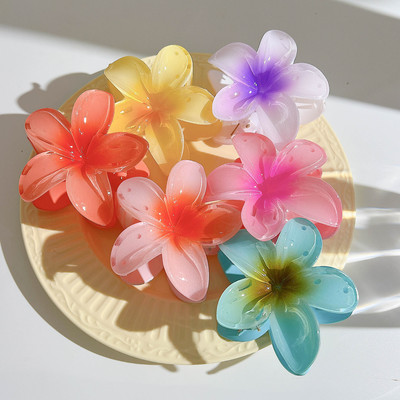Grab clip Flower hair clip large disc women's accessories 夹