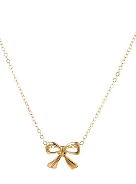 Cute bow necklace for women simple necklaces choker蝴蝶结链