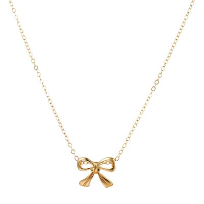 Cute bow necklace for women simple necklaces choker蝴蝶结链