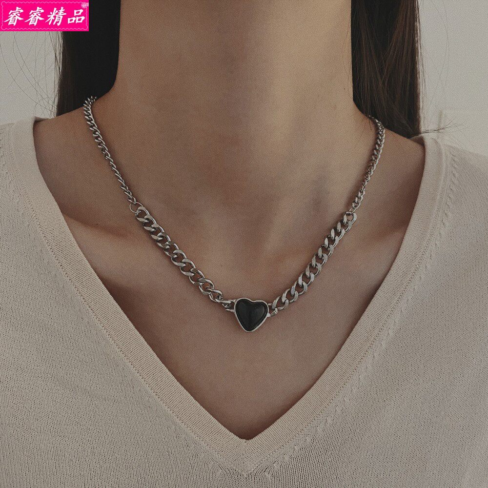 exaggerated personality thick chain necklace punk choker项链