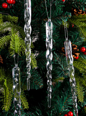 Christmas plastic ice cones party Fake icicle bars ornament