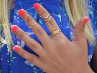 6PCS SET FITER RING FASHION WOMEN Accessory Joint Rings