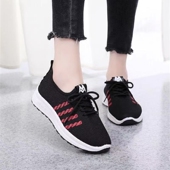 子女士低帮平底单鞋 女鞋 轻便时尚 休闲运动鞋 春秋季 潮流百搭跑步鞋