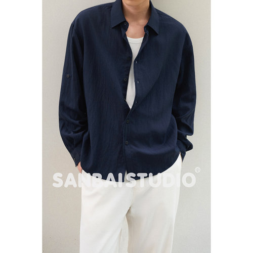 SANBAI叁佰立体抗皱衬衫