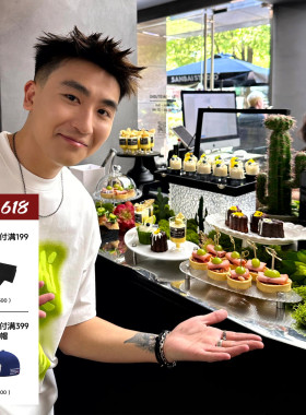 SANBAI 叁佰绿色方块字母男士凉感t恤短袖新款发泡印花半袖  285g
