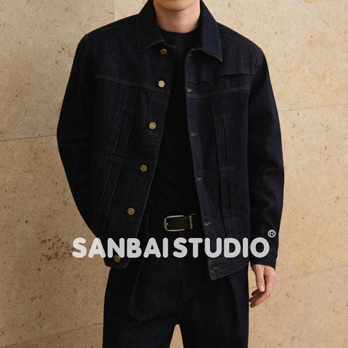 SANBAI叁佰原牛美式牛仔夹克