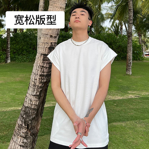 SANBAI叁佰纯色坎肩背心