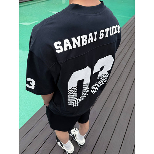 SANBAI叁佰03主场V领短袖