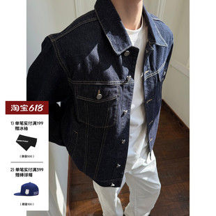 SANBAI叁佰经典TEPY3美式丹宁原牛夹克男春季13oz水洗牛仔外套