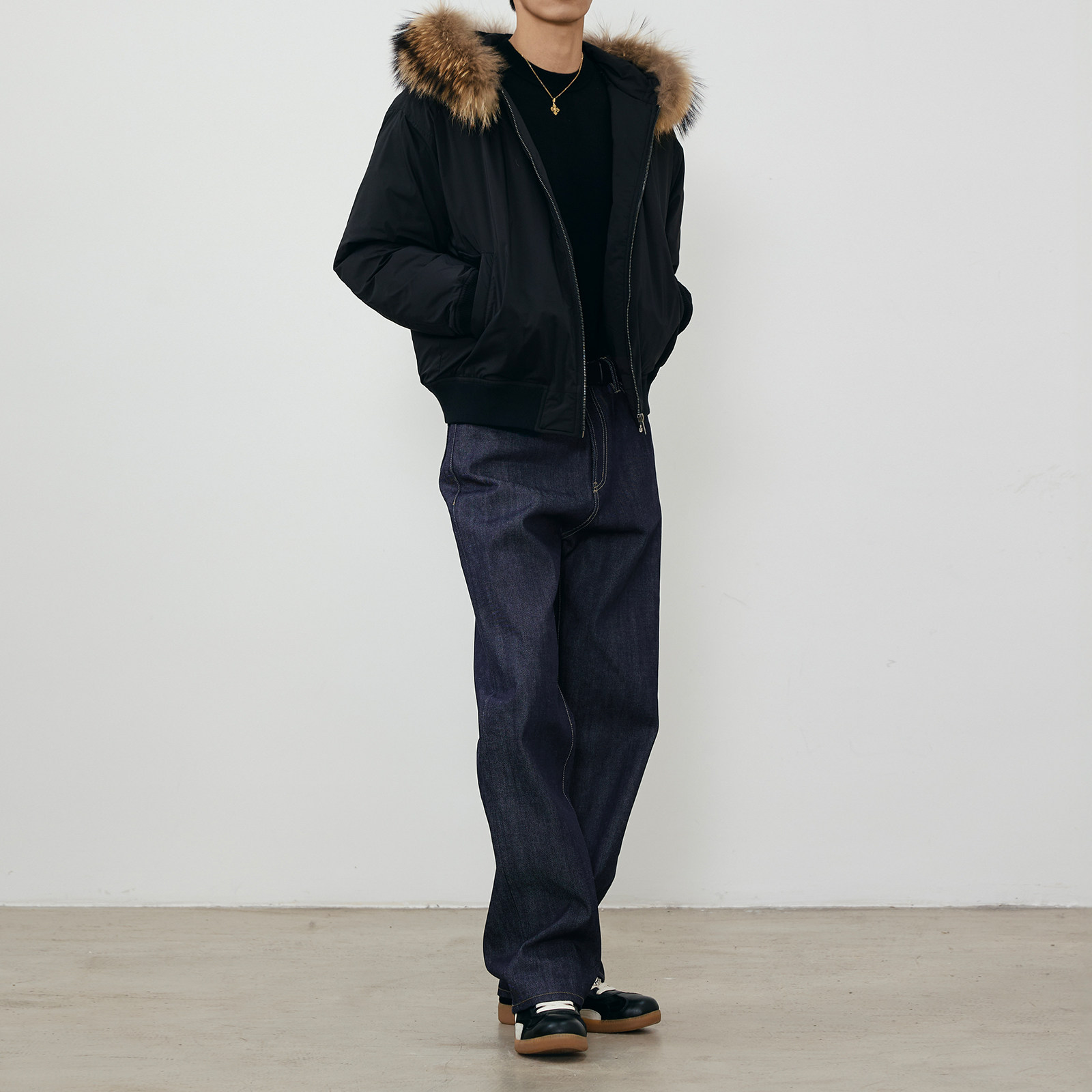 3UNBIND白鸭绒短款工装羽绒服图片