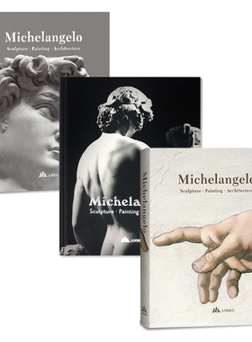 文艺复兴米开朗基罗画册真书摆件