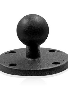 乘乙车载设备支架汽车仪表台黑色支架配件1英寸圆形底座33X33孔位