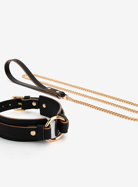 真皮圆环颈环choker真皮牵引绳