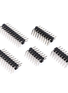 弯排针间距2.54mml双排弯针90度弯脚连接器2x2p/3/4/5/6/10/20/40