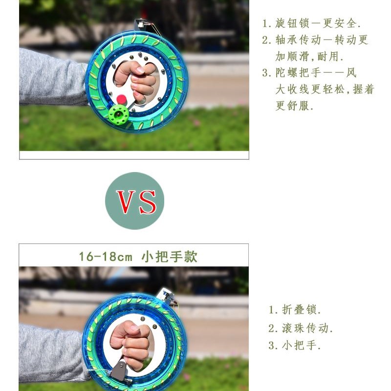 鱼线卷线盘钓鱼h线圈盘海钓船钓轮手把轮缠绕卷线器手摇轮盘收线