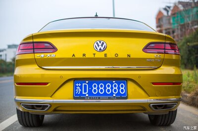 19大众cc330380tsi尾标贴改装车