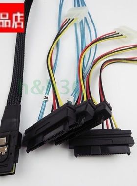 精品Mini SAS线SFF 8087转SAS 8482服务器1拖4 SAS硬盘数据线