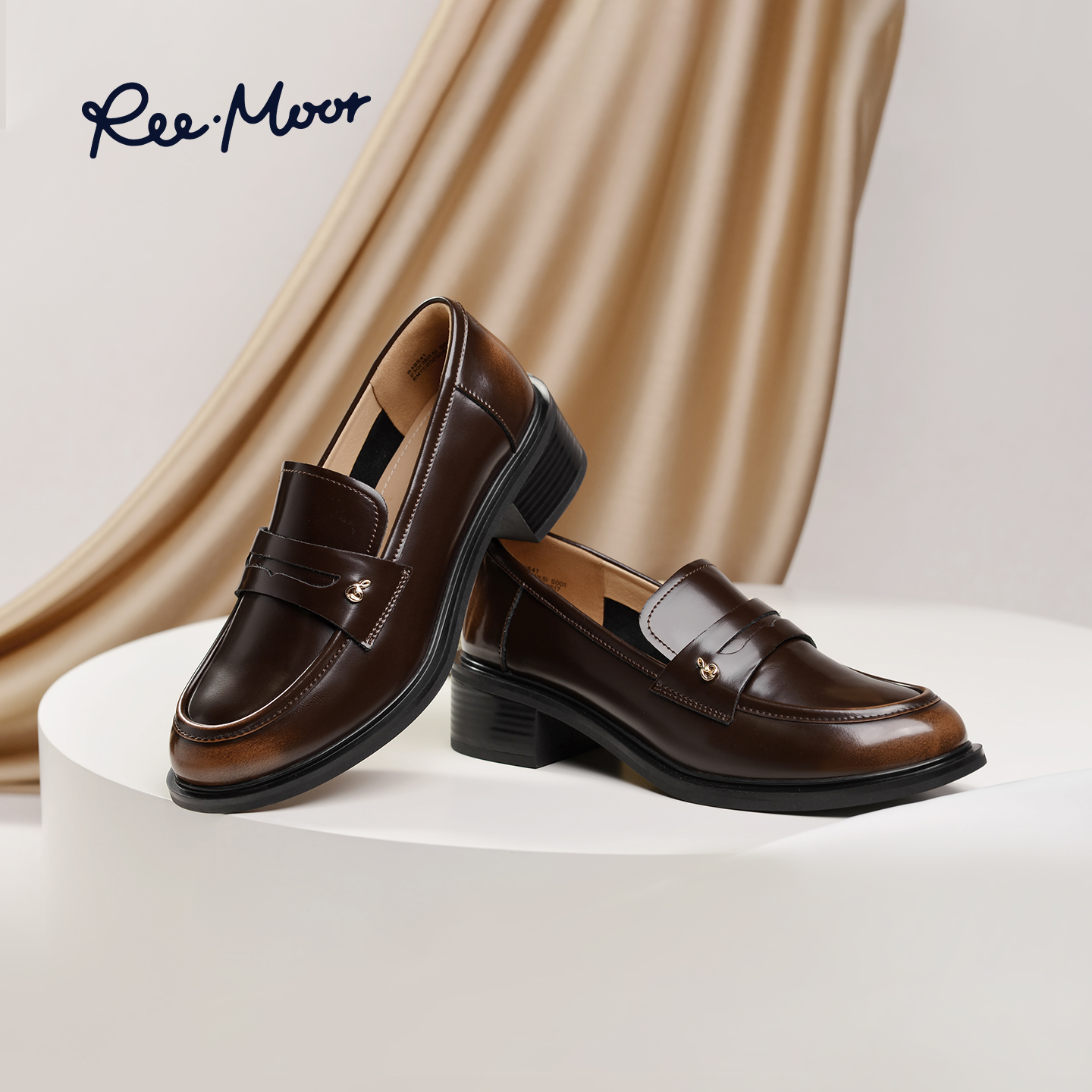 REEMOOR新款厚底乐福鞋